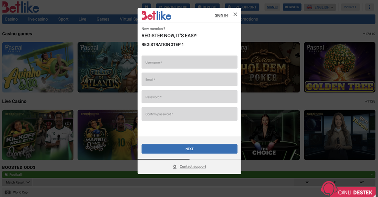 betlike Jeu