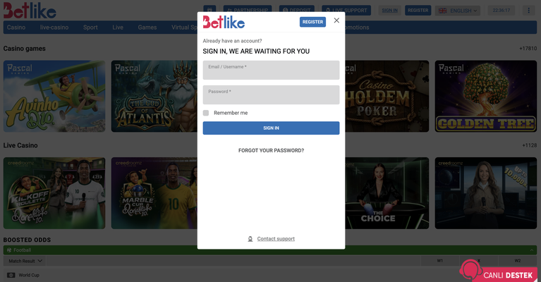 betlike Jeu